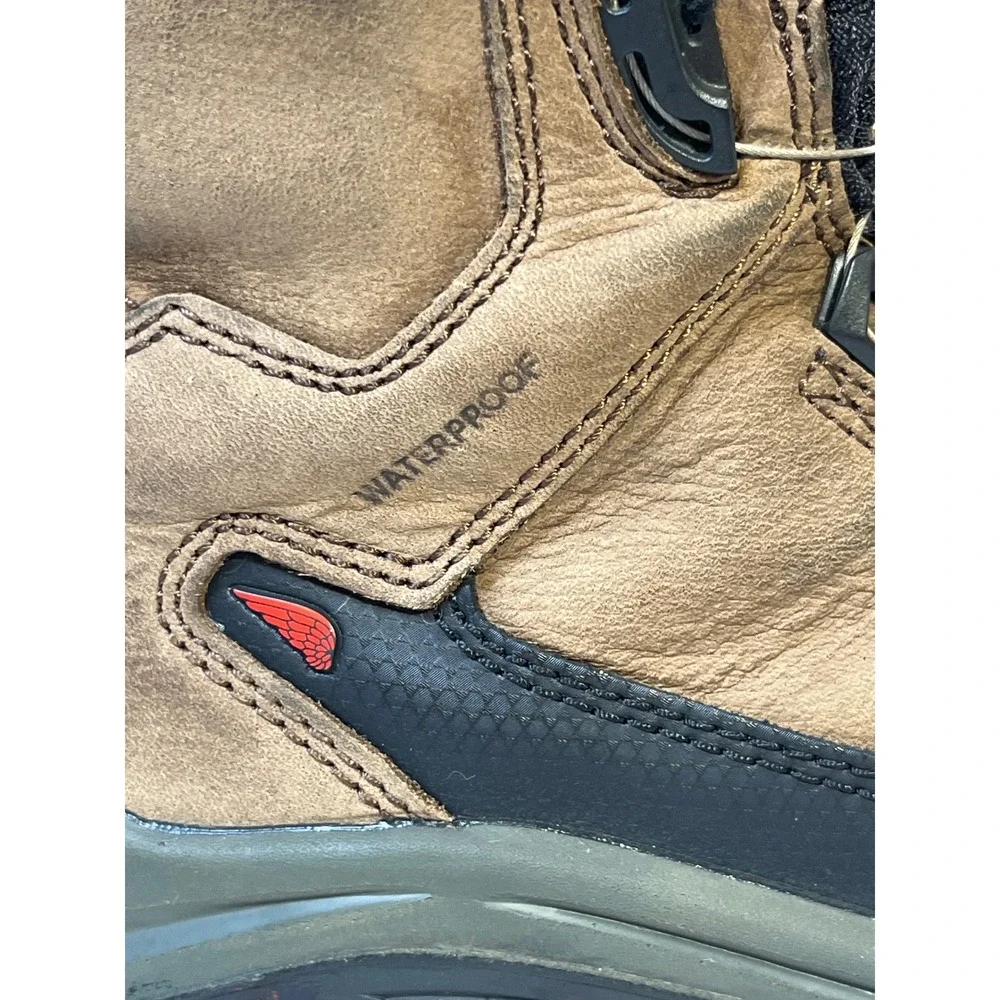 Red Wing Waterproof Safety‎ Toe BOA Lacing Work Boots Brown Black Size 8 EE